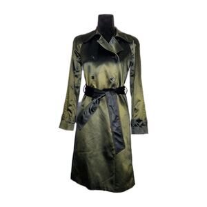 Dolce & Gabbana Khaki and Black Trench Coat